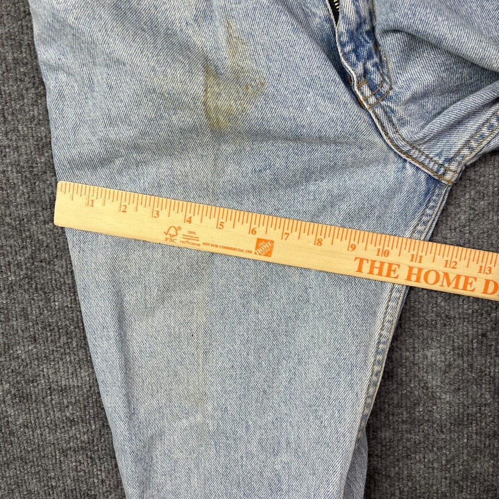 Vintage Levi's 607 Jeans Men's Blue Denim Pockets Straight Zip Fly - 33X28.5 - Picture 5 of 16
